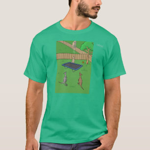 T-shirt de rebond de trempoline de kangourou