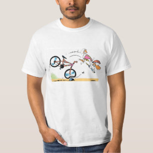 T-shirt de recyclage de bande dessinée d'accident
