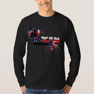 T-shirt de recyclage de poids lourd de style du