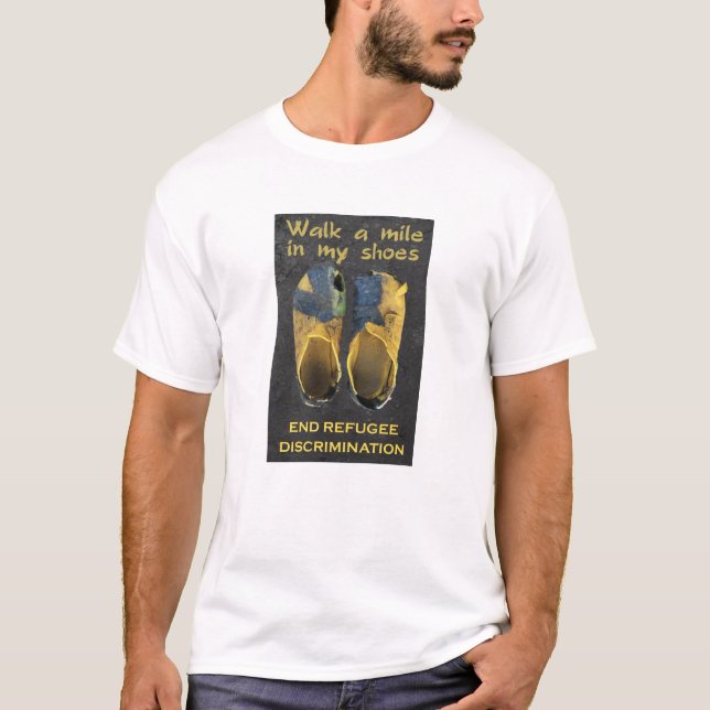 T-shirt de réfugiés de soutien (Devant)