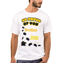 T-Shirt de Remise de Diplôme de Famille avec Nom P
