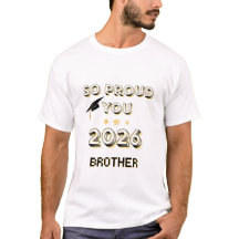 T-Shirt de remise des diplômes pour frère fier de 