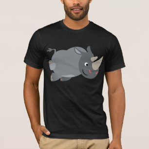 T-shirt de remplissage de rhinocéros de bande