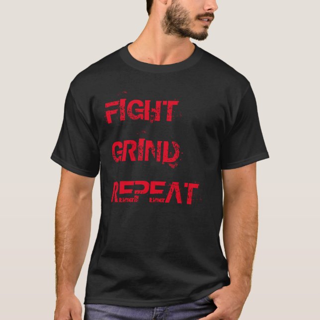 T-shirt "de répétition de morcellement de combat" (Devant)