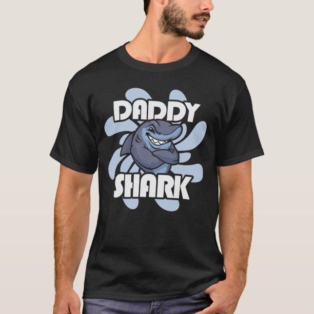 T-shirt de requin de papa - jour de l'anniversaire (Devant)
