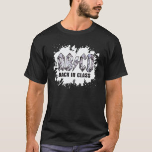 T-shirt De Retour En Classe Abcd  Prof Abcd Déchire Retour