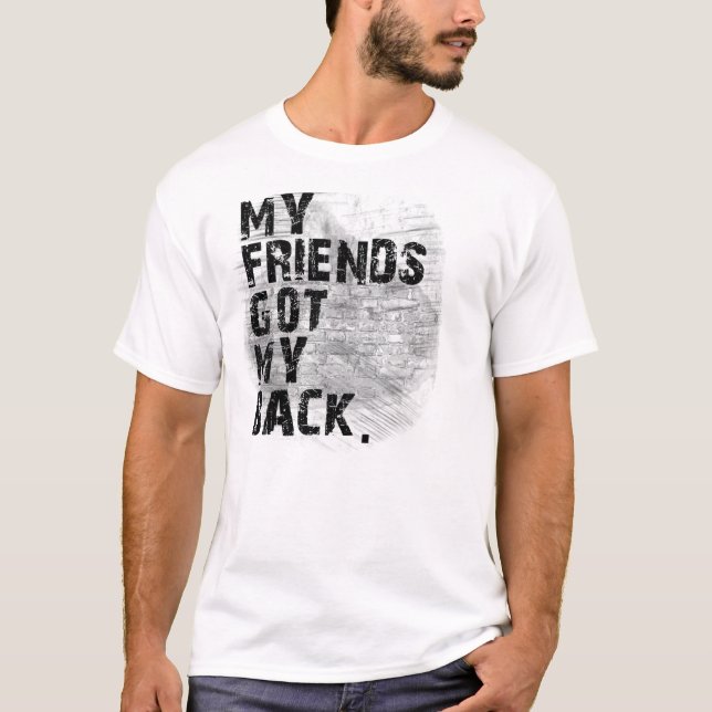 T-shirt De retour-Poignardant drôle d'amis (Devant)