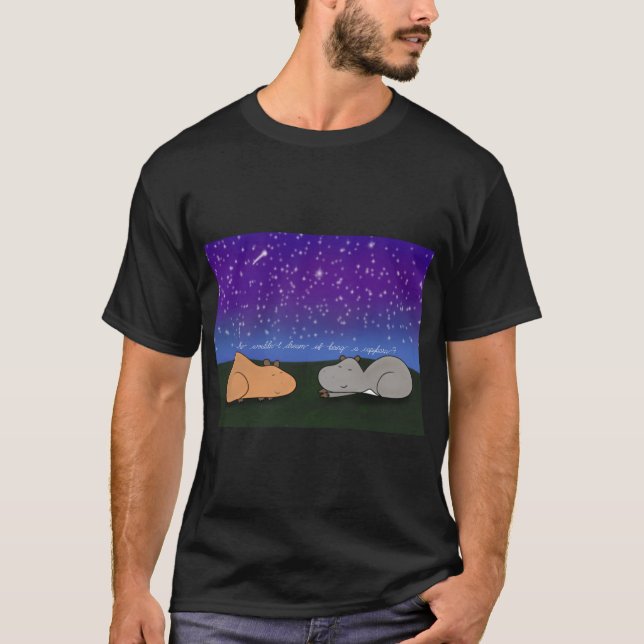 T-shirt de rêve de Capybara (Hommes) (Philosybaras (Devant)