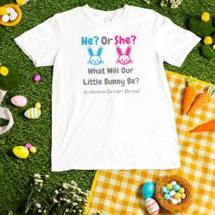T-Shirt de révélation du sexe de petit lapin