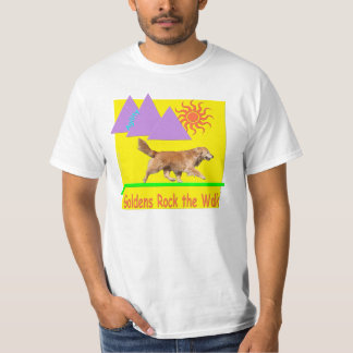 T-shirt de "roche" d'agilité de golden retriever