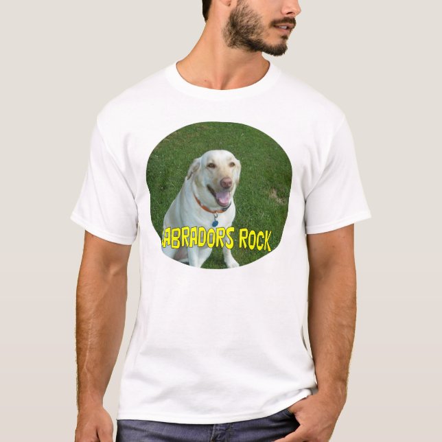 T-shirt de roche de Labradors (Devant)