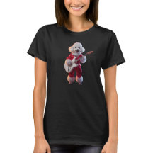 T-shirt de rock star avec un caniche mignon