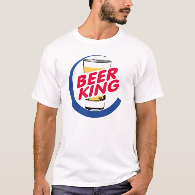 T-shirt de roi de bière (Devant)