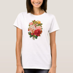 T-shirt de roses de crus