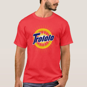 T-shirt de rouge de Trololo