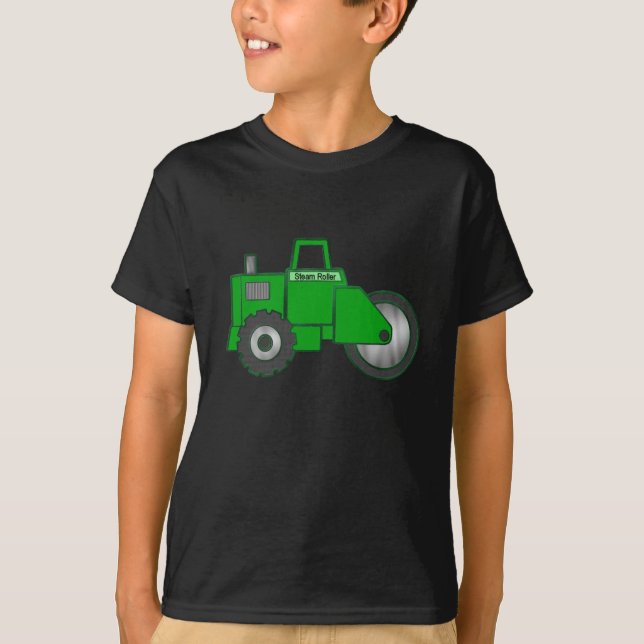 T-shirt de rouleau de vapeur de bande dessinée de (Devant)