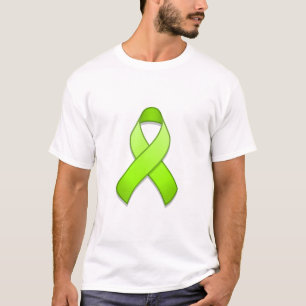T-shirt de ruban de conscience de vert de chaux