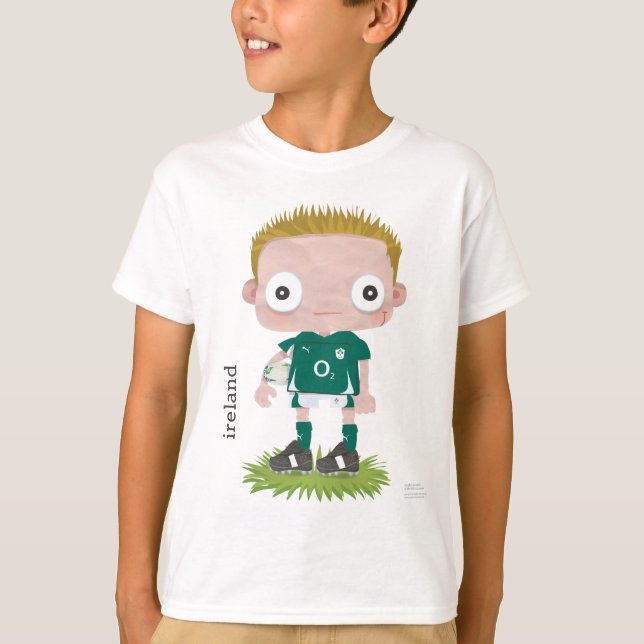 T-shirt de rugby pour enfants Irlande (Devant)