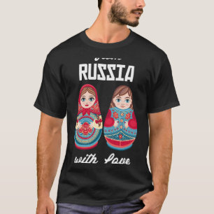 T-shirt De Russie avec amour Matryoshka Souvenir Nesting