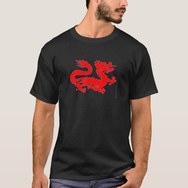 T-SHIRT DE S D'HOMMES ROUGES DE DRAGON ' (Devant)