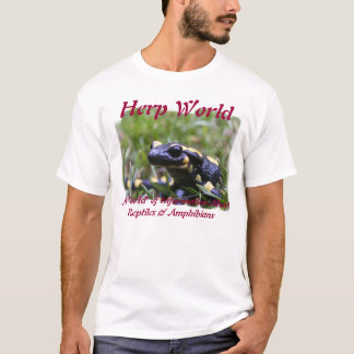 T-shirt de salamandre du monde de Herp