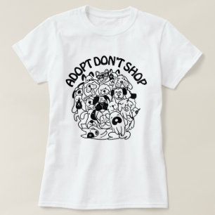 T-shirt de sauvetage pour l'adoption de chiens