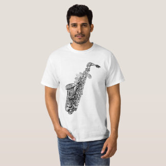 T-shirt de saxophone