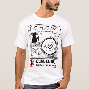 T-shirt de scierie de haineux de chat