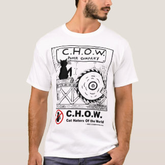 T-shirt de scierie de haineux de chat