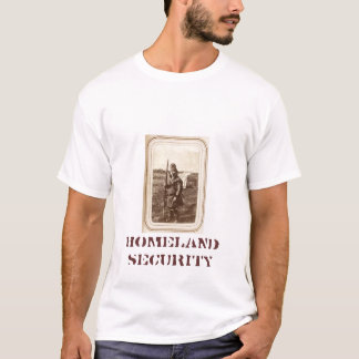 T-shirt de sécurité de patrie (dos de blanc)