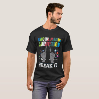T-shirt de sensibilisation aux médias sociaux - Ho