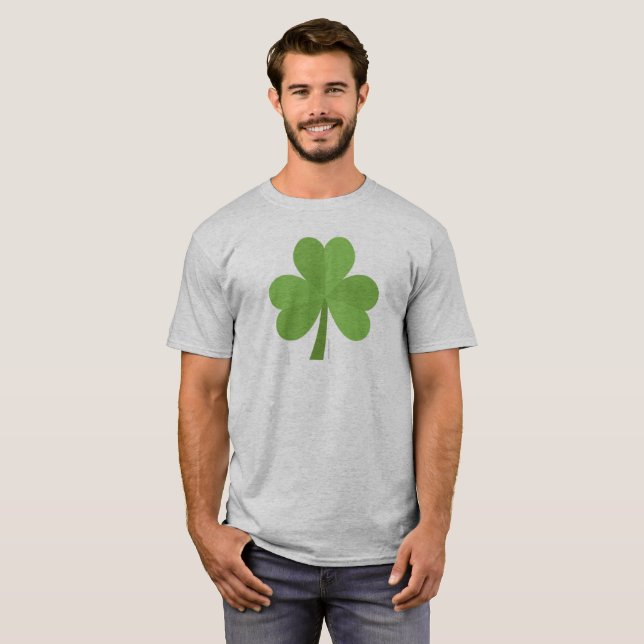 T-shirt de shamrock du jour de Patrick de saint (Devant entier)