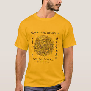 T-shirt de Shaolin pour les hommes - or