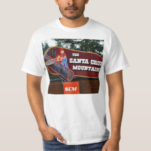T-shirt de signe de montagnes de Santa Cruz