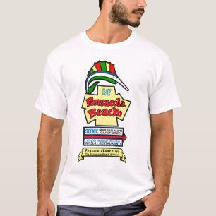 T-shirt de signe de plage de Pensacola