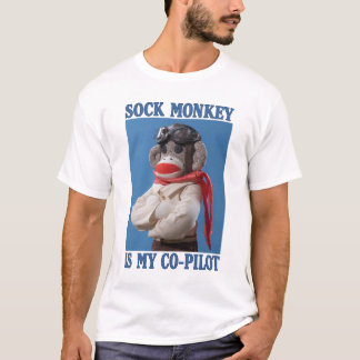 T-shirt de singe de co-pilote