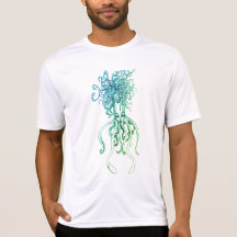 T-shirt de sirène de calmar de monstre de mer