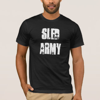 T-shirt de Sledders.com de noir "d'armée de