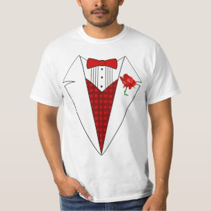 T-shirt de smoking d'amant de Saint-Valentin avec
