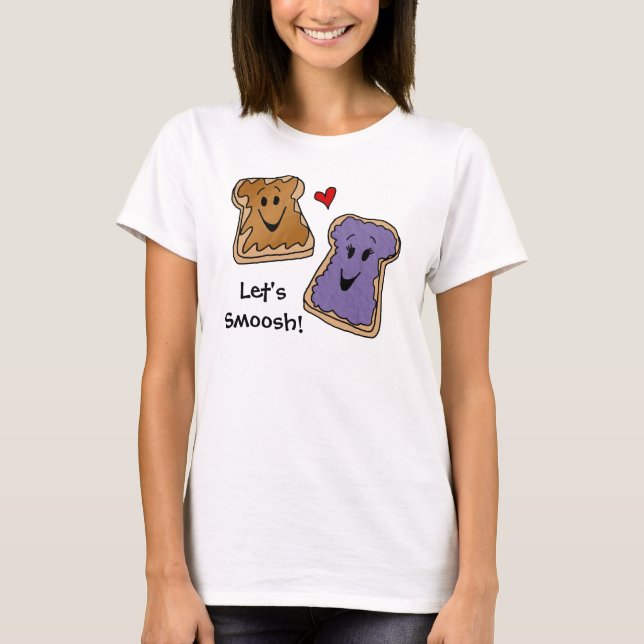 T-shirt de Smoosh de beurre et de gelée d'arachide (Devant)