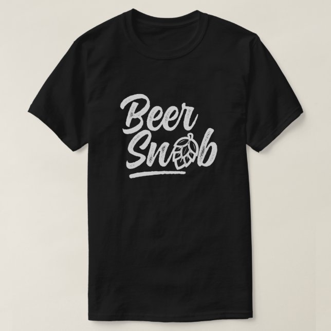 T-shirt de snob de bière (Design devant)