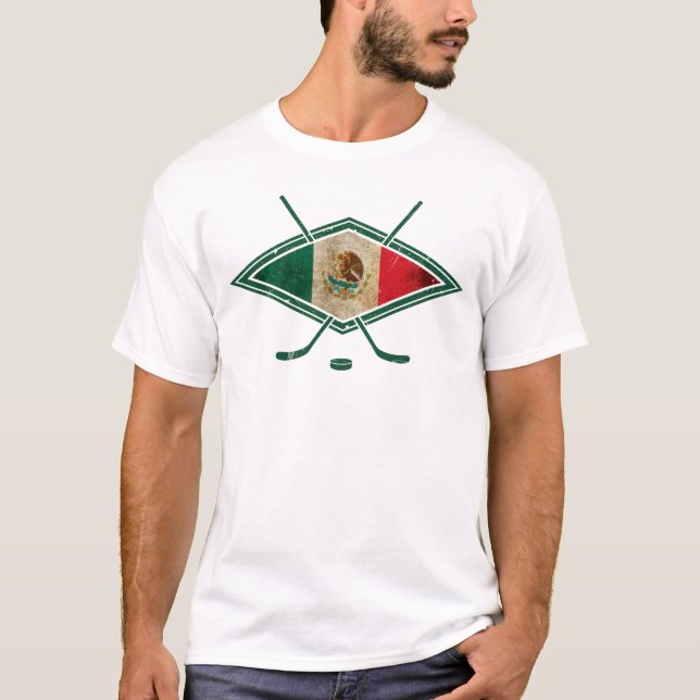 T-shirt de Sobre Hielo Mexique d'hockey avec la (Devant)