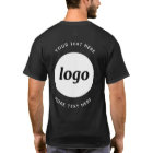 T-Shirt de société avec logo simple et texte