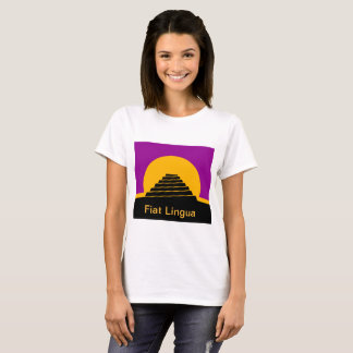 T-shirt de société de création de la langue des