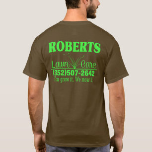 T-shirt de soin de pelouse