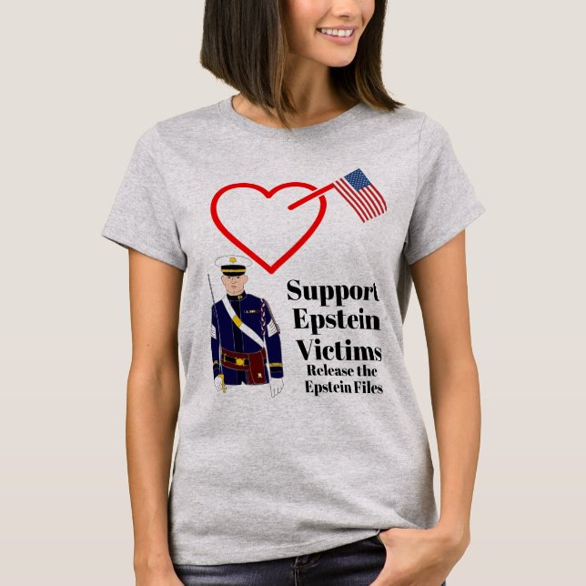 T-shirt de soutien aux victimes Epstein (Devant)
