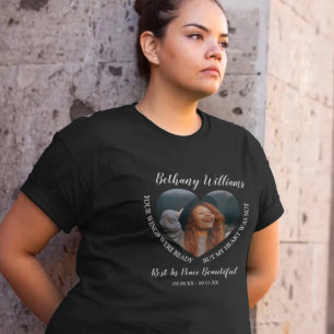 T-Shirt de souvenir photo de cœur personnalisé mod