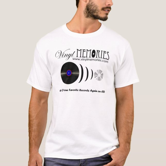 T-shirt de souvenirs de vinyle (Devant)