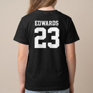 T-Shirt de sport personnalisé avec numéro et nom