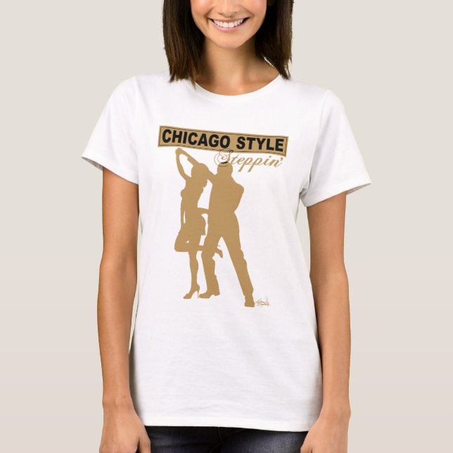 T-shirt de Steppin de style de Chicago (Devant)